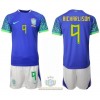 Maglia ufficiale Brasile Richarlison 9 Trasferta Mondiali 2022 per Bambino